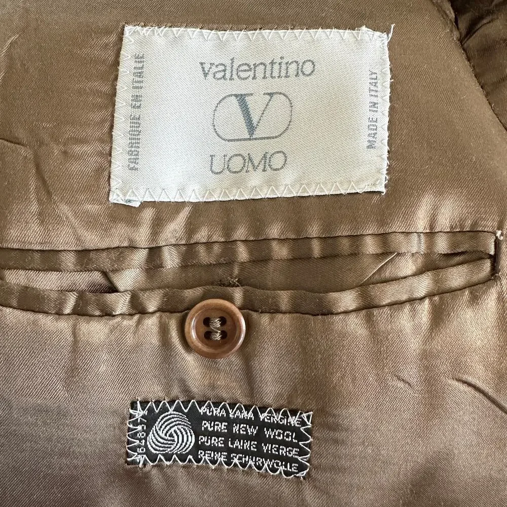 VALENTINO Vintage 1980's Wool Maxi Coat Size IT40 - Picture 3 of 16